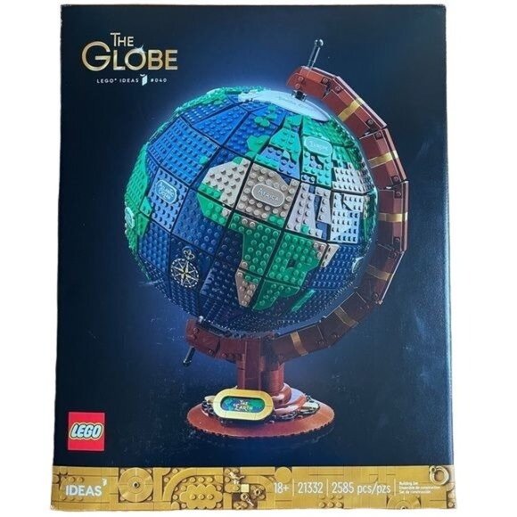 Lego Other - Lego Ideas 21332 Globe Earth Model Decor 2585 Pieces New Traveller Gift